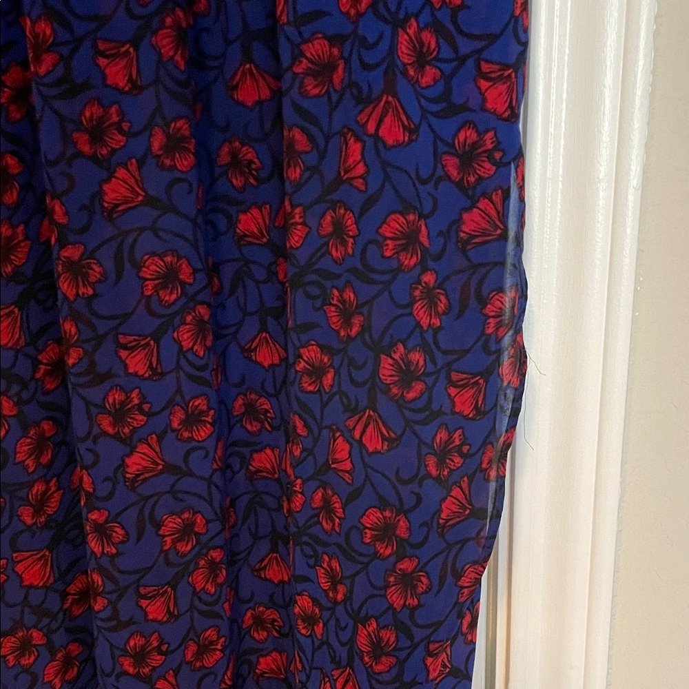 Disney Blue Maxi Dress with Red Floral Print - Picture 5 of 14